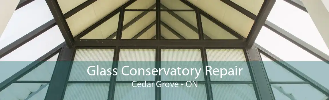 Glass Conservatory Repair Cedar Grove - ON