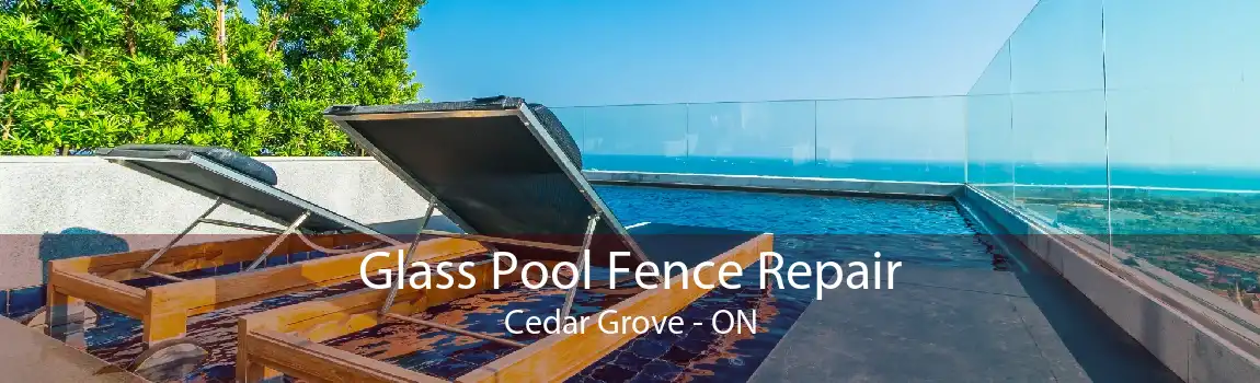 Glass Pool Fence Repair Cedar Grove - ON
