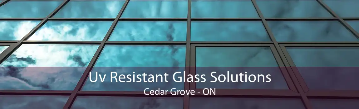 Uv Resistant Glass Solutions Cedar Grove - ON